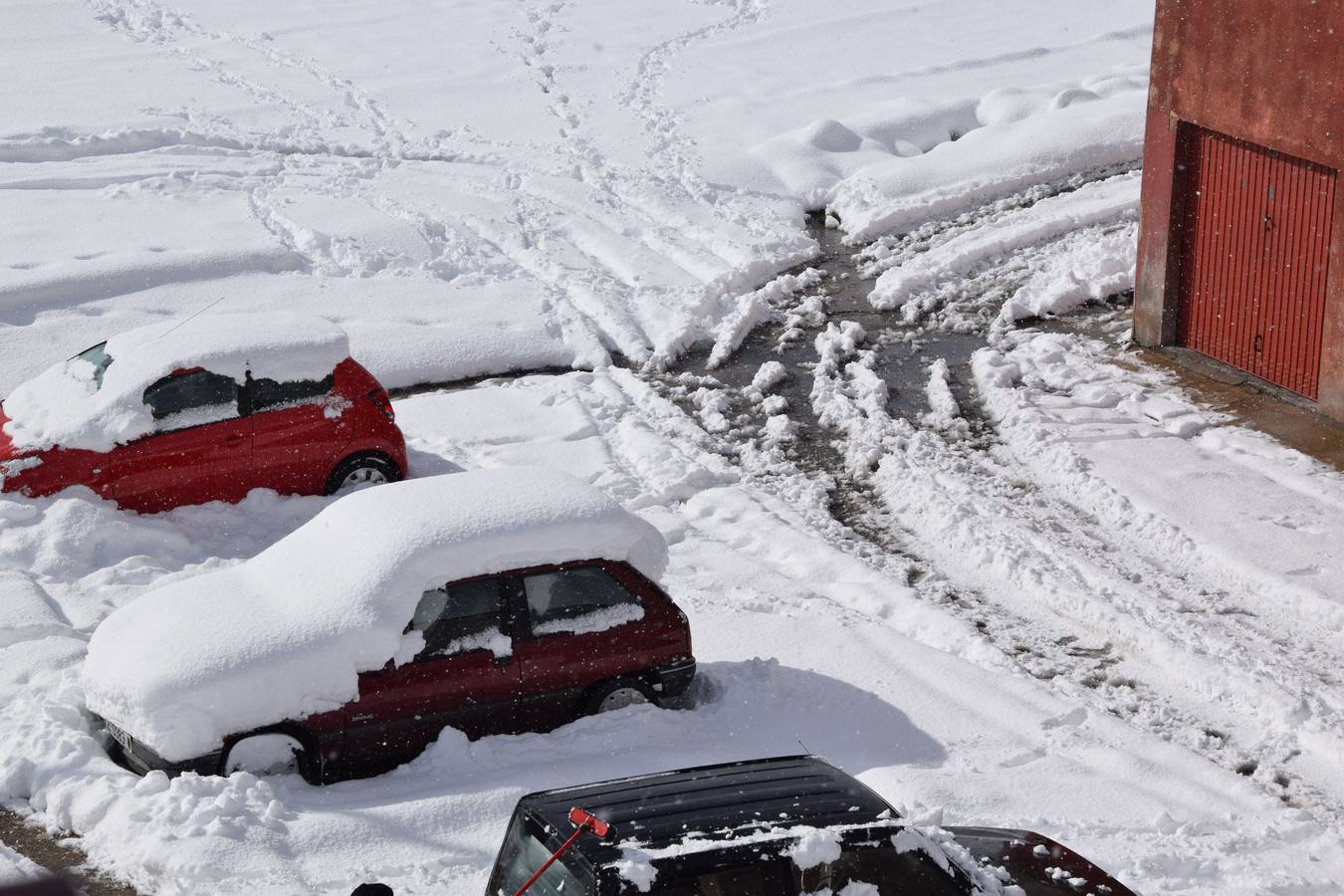 Nieve en Guardo (Palencia)