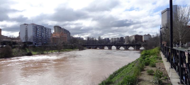 Río Pisuerga en Valladolid capital.