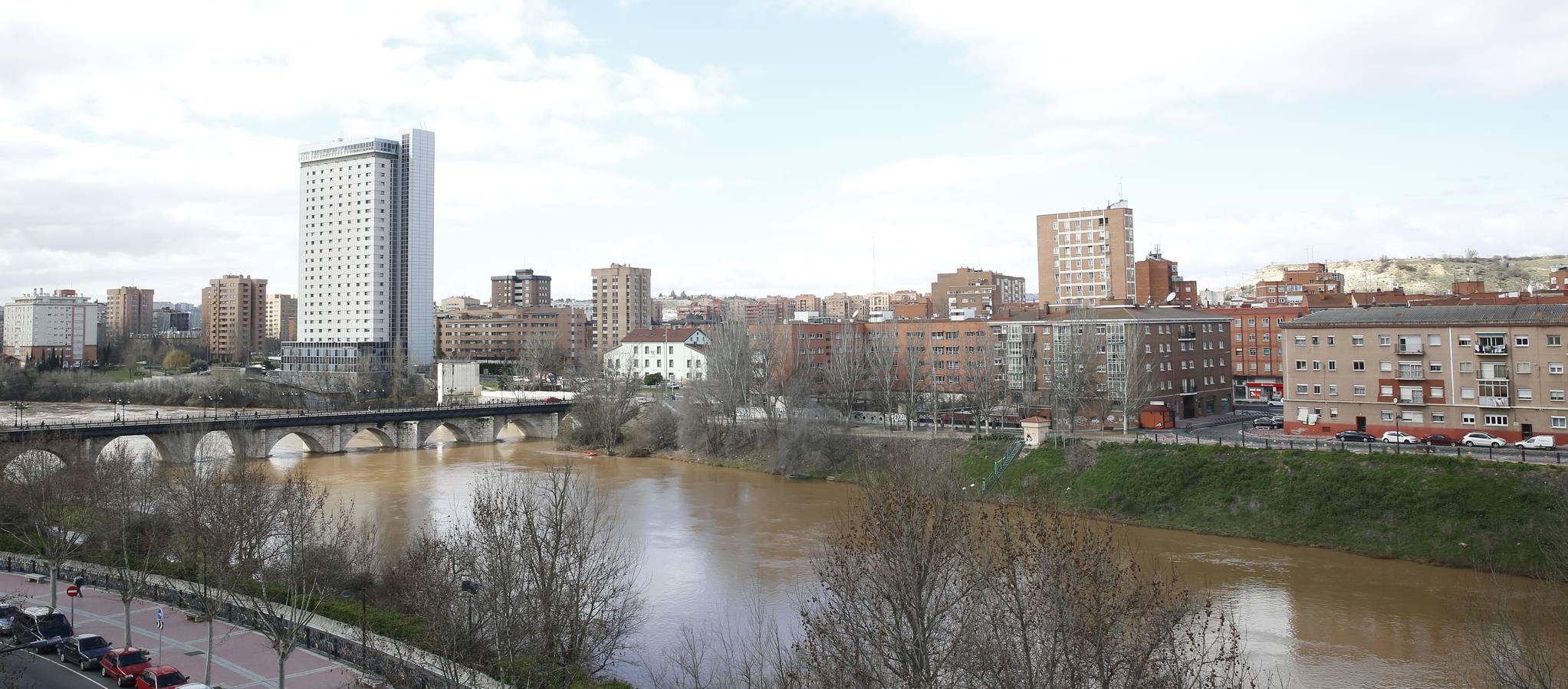 El Pisuerga a su paso por Valladolid.