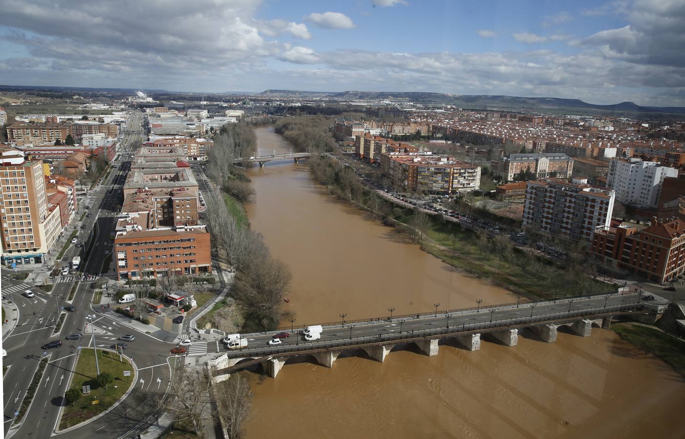 El Pisuerga a su paso por Valladolid.