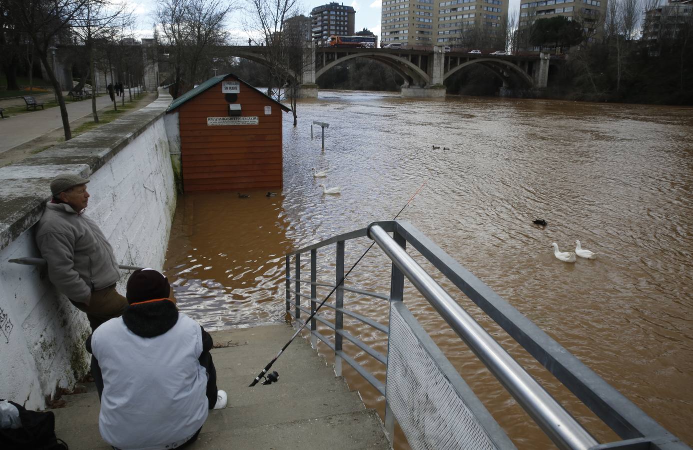 El Pisuerga a su paso por Valladolid.
