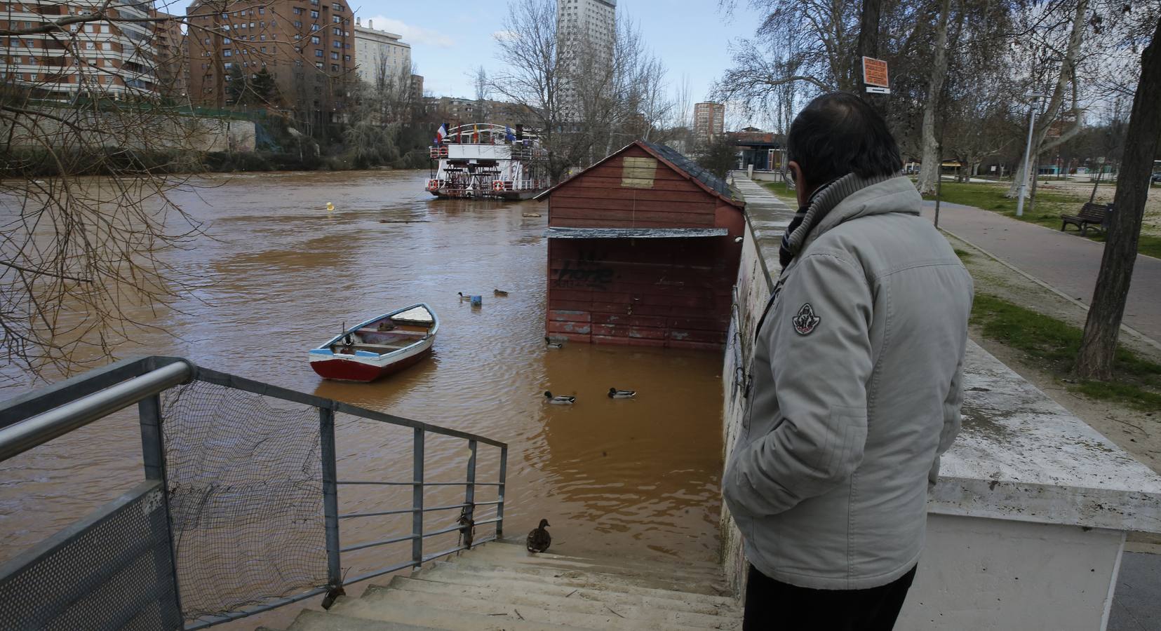 El Pisuerga a su paso por Valladolid.