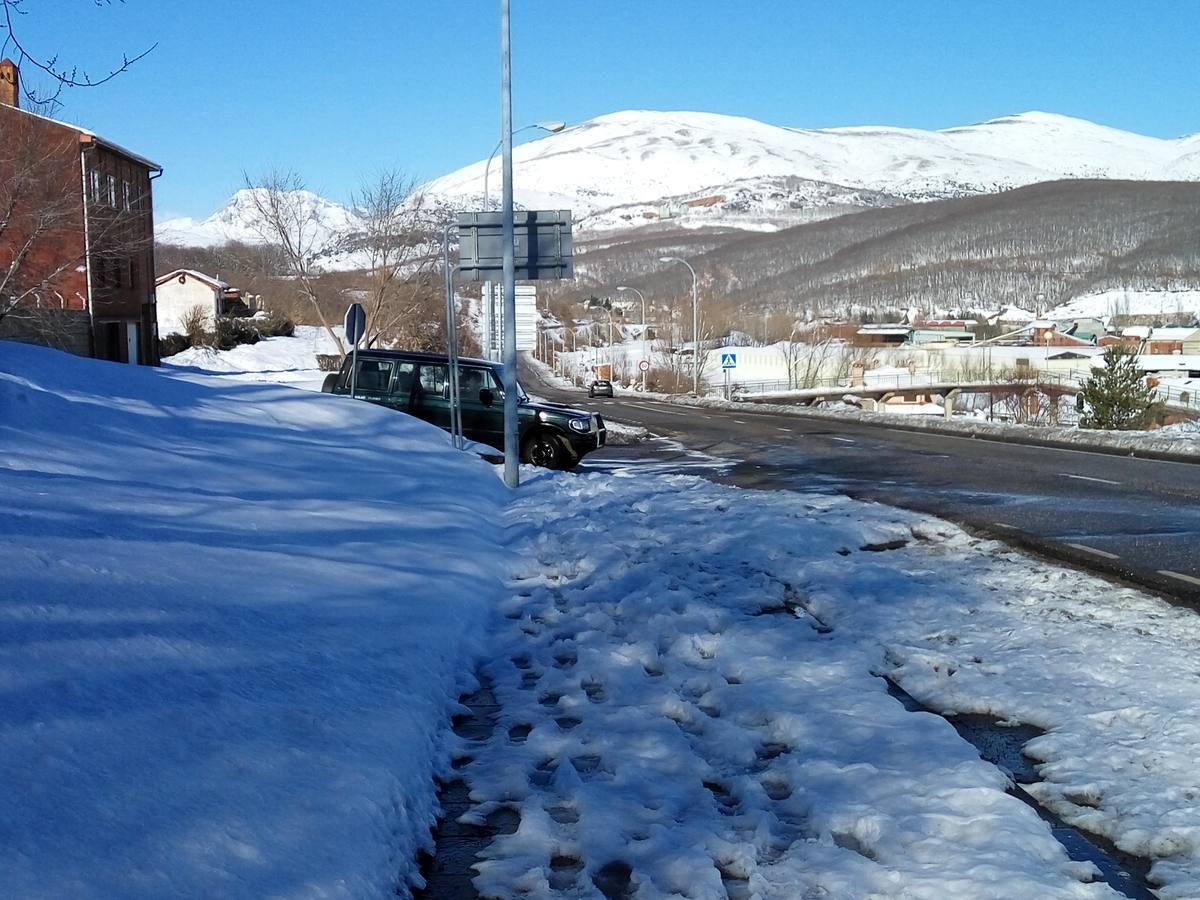 Nieve en Guardo (Palencia)