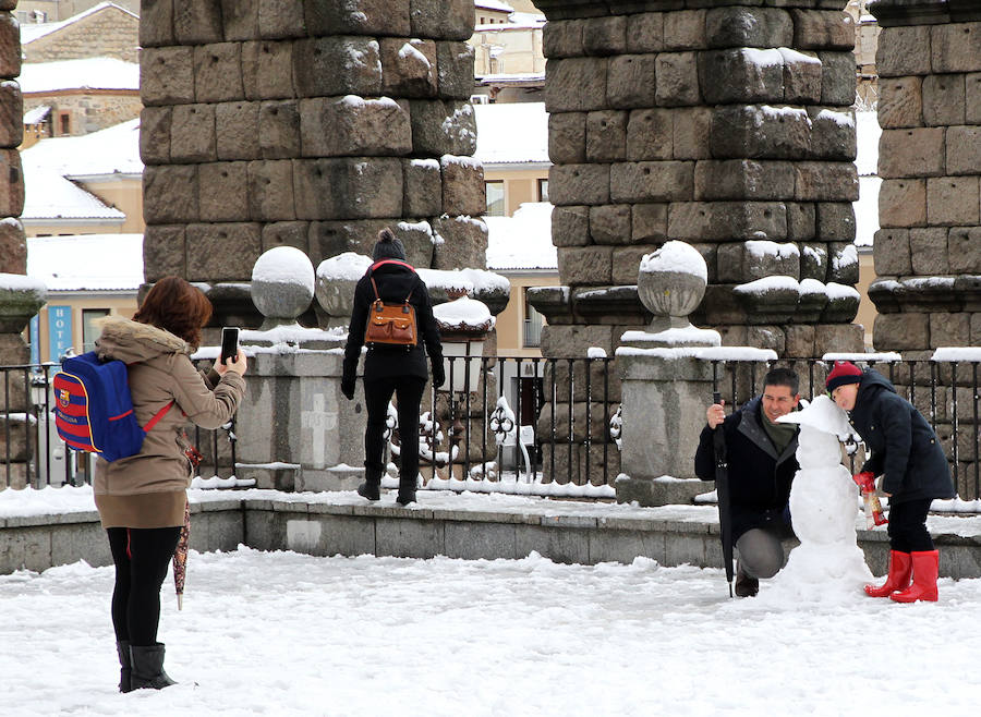 Segovia cubierta por la nieve (1/2)
