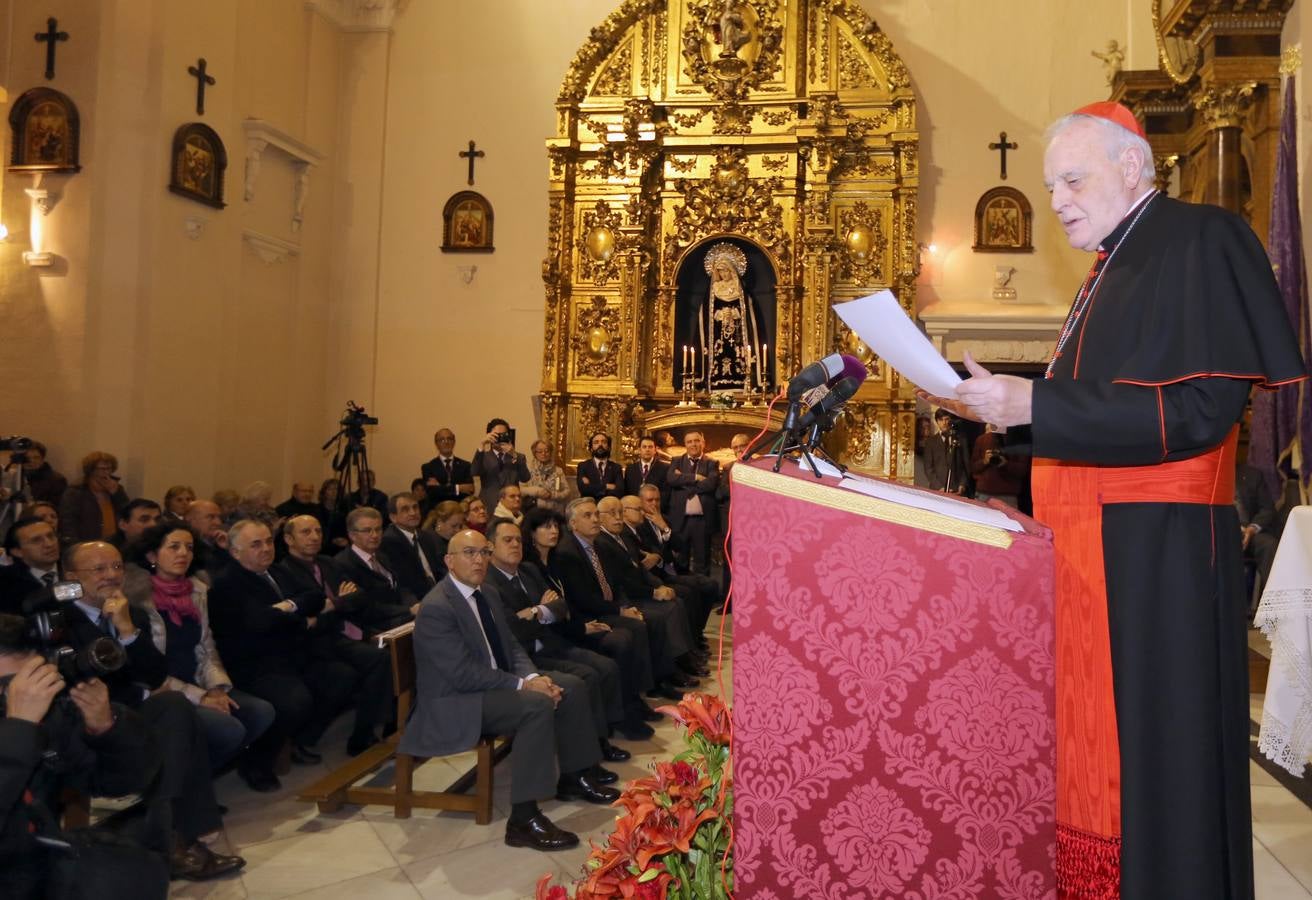 Carlos Amigo pronuncia el pregón de la Semana Santa de la cofradía de Nuestro Padre Jesús Nazareno