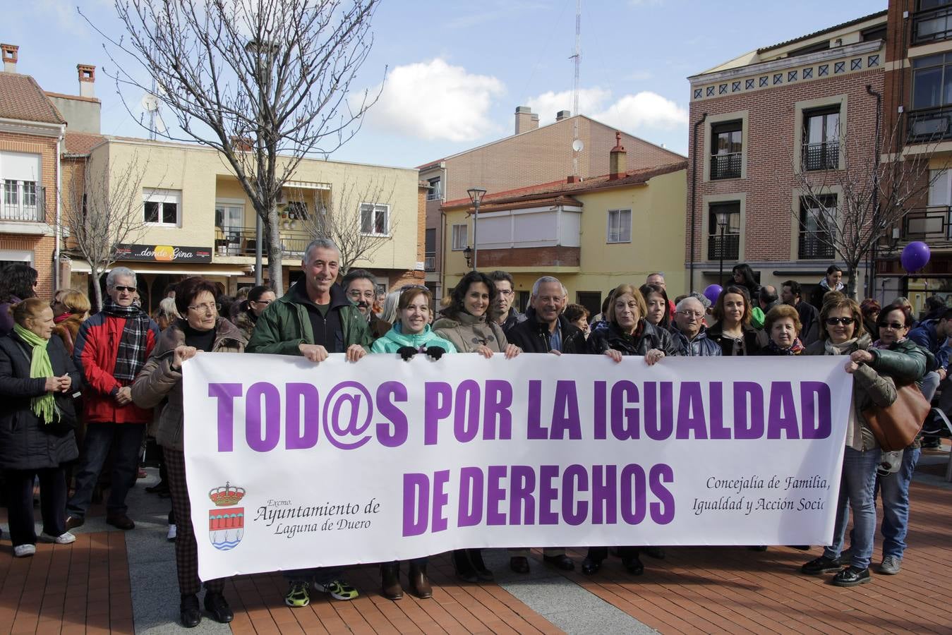 Acto reivindicativo en Laguna de Duero.