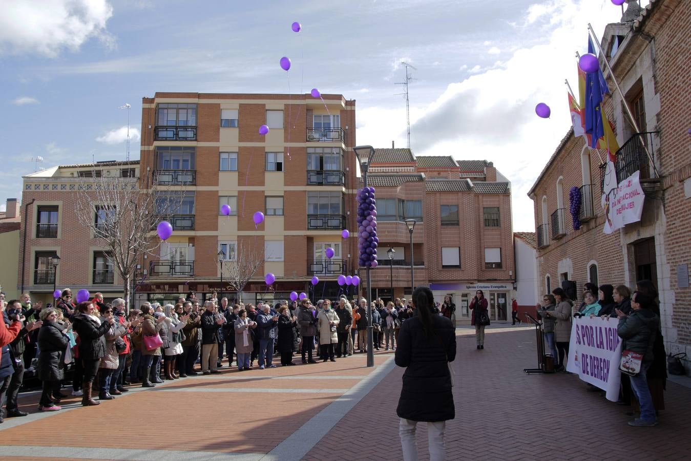 Acto reivindicativo en Laguna de Duero.