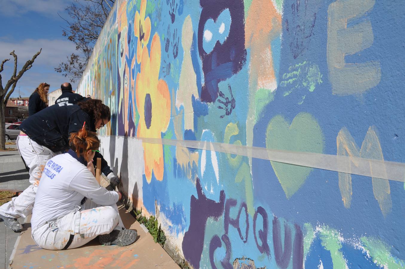 Tordesillas. Un mural para conmemorar el Día de la Mujer.