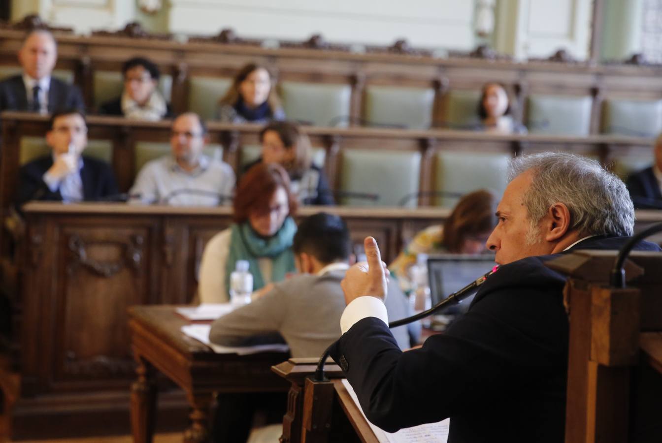 Pleno en el Ayuntamiento de Valladolid