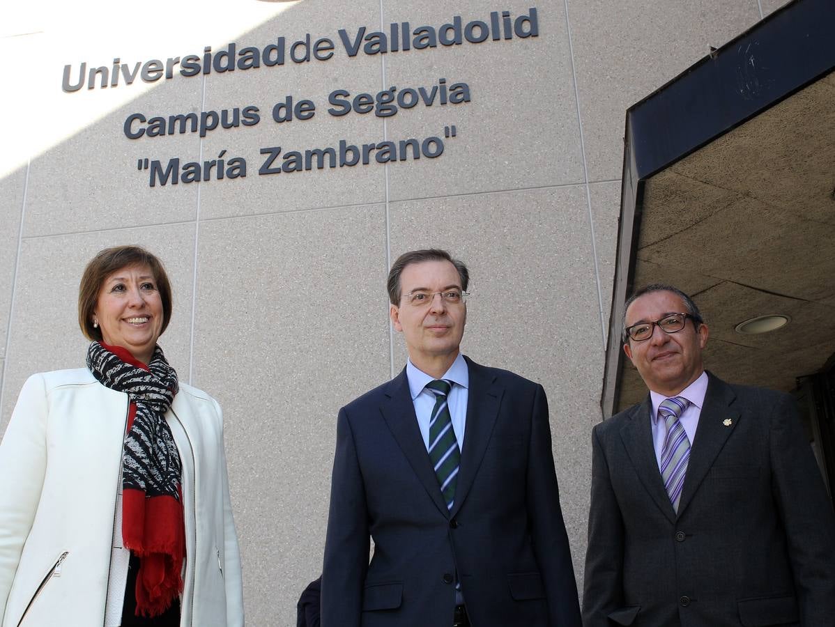 El presidente del CES visita las instalaciones del Campus María Zambrano de Segovia