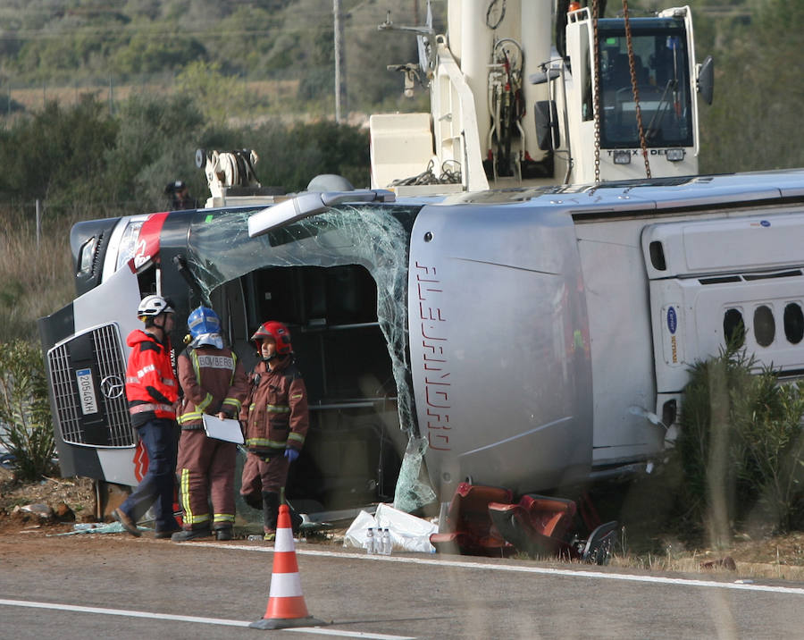 Accidente de autobús en Tarragona