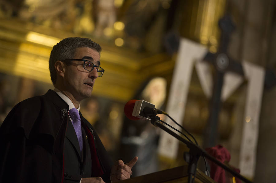 El subdirector de El Norte de Castilla pregona la Semana Santa de Medina de Rioseco (1/2)
