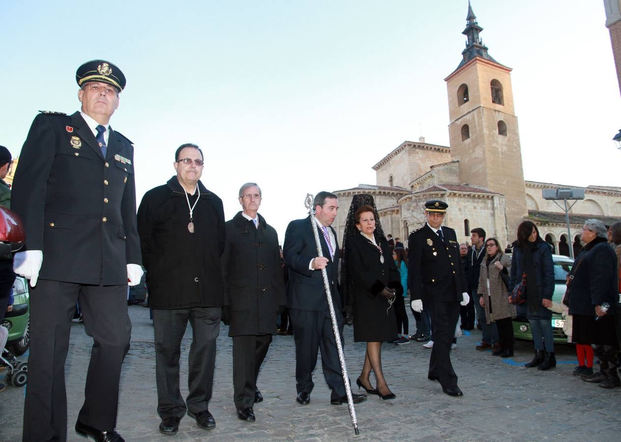 Procesión de Nuestra Señora de la Soledad al Pie de la Cruz y del Santísimo Cristo en su Última Palabra en Segovia