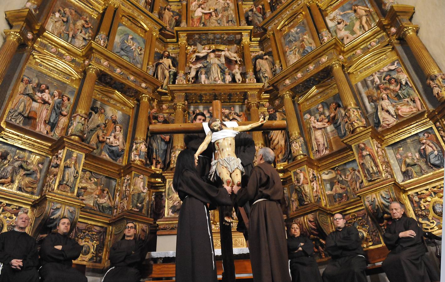 Ceremonia del Descedimiento en  Villavicencio de los Caballeros (Valladolid)