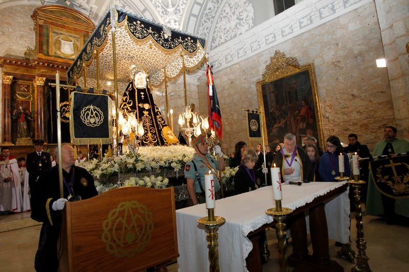 Homenaje la Virgen de la Soledad en Palencia