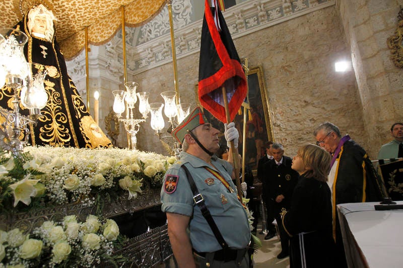 Homenaje la Virgen de la Soledad en Palencia