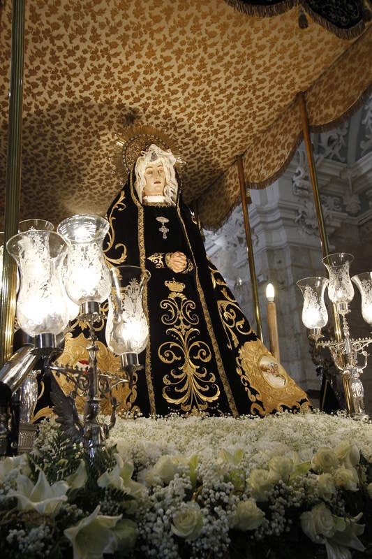 Homenaje la Virgen de la Soledad en Palencia