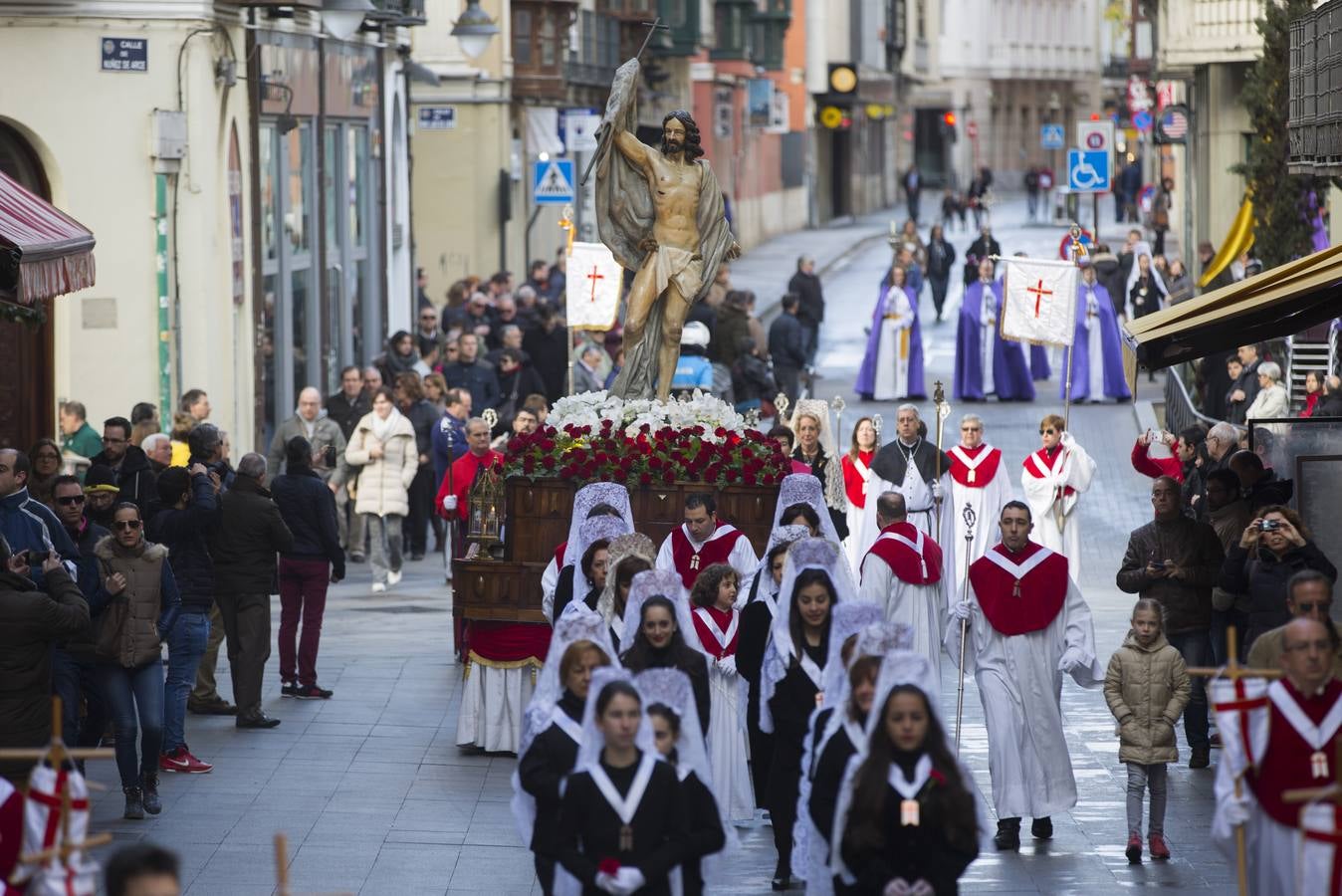 Encuentro de Jesús Resucitado con la Virgen de la Alegría en Valladolid