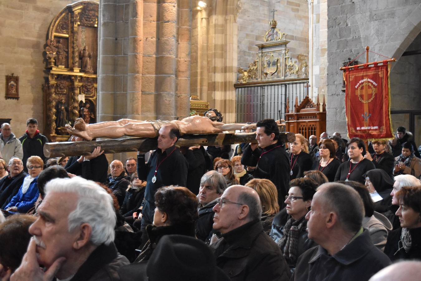 Aguilar de Campoo representa la muerte de Jesús a través de La Arbolada