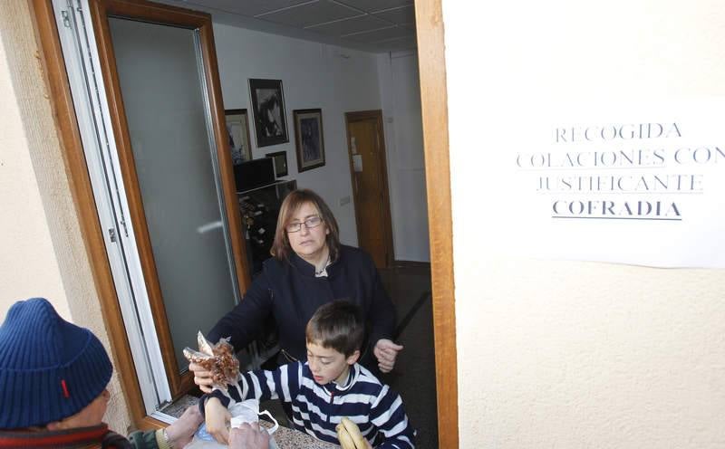 Día de fiesta y colación en las cofradías palentinas