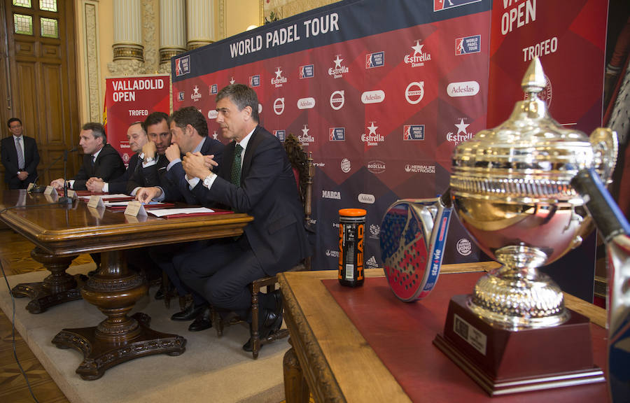 Presentación del Pádel Pro Tour en el Ayuntamiento de Valladolid