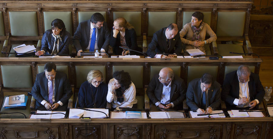Pleno en el Ayuntamiento de Valladolid