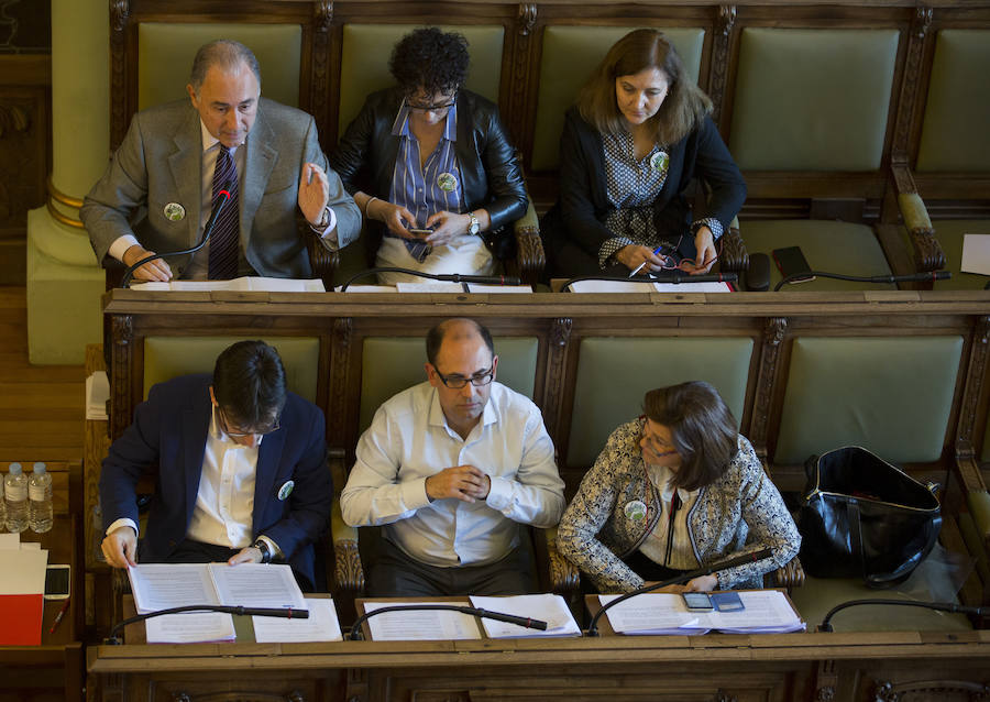 Pleno en el Ayuntamiento de Valladolid