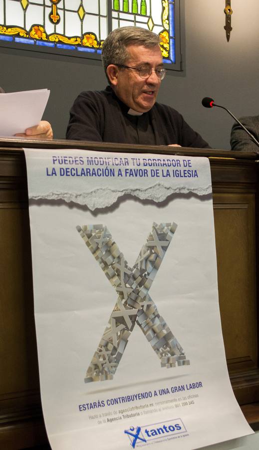 17.04.15 Durante la presentacion de la campaña 'Xtantos' en el Arzobispado de Valladolid.