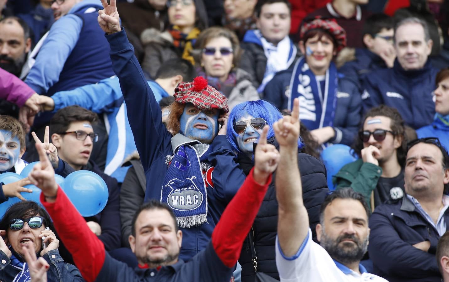 La afición vallisoletana disfruta en la final de la Copa del Rey de rugby