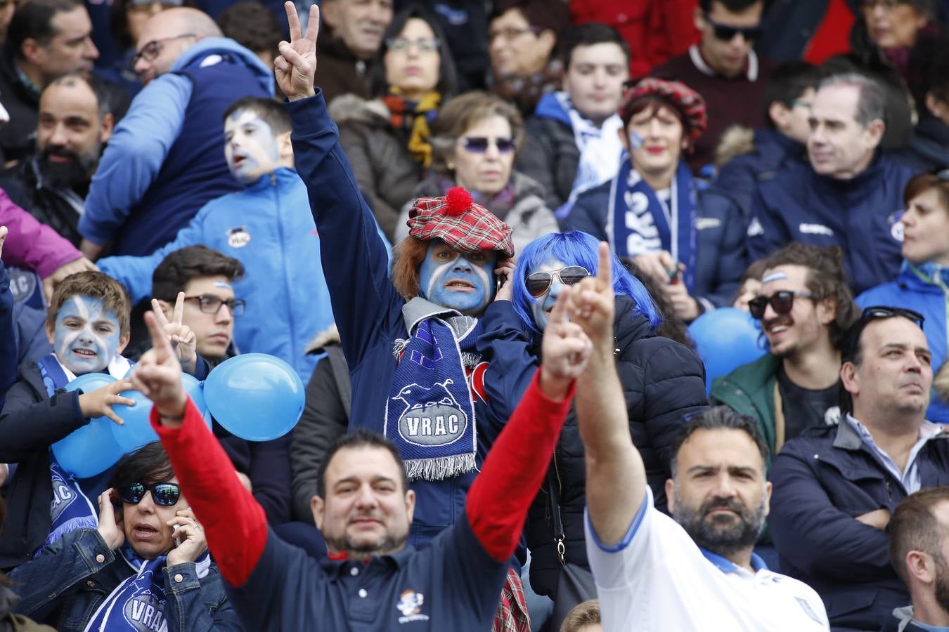 La afición vallisoletana disfruta en la final de la Copa del Rey de rugby