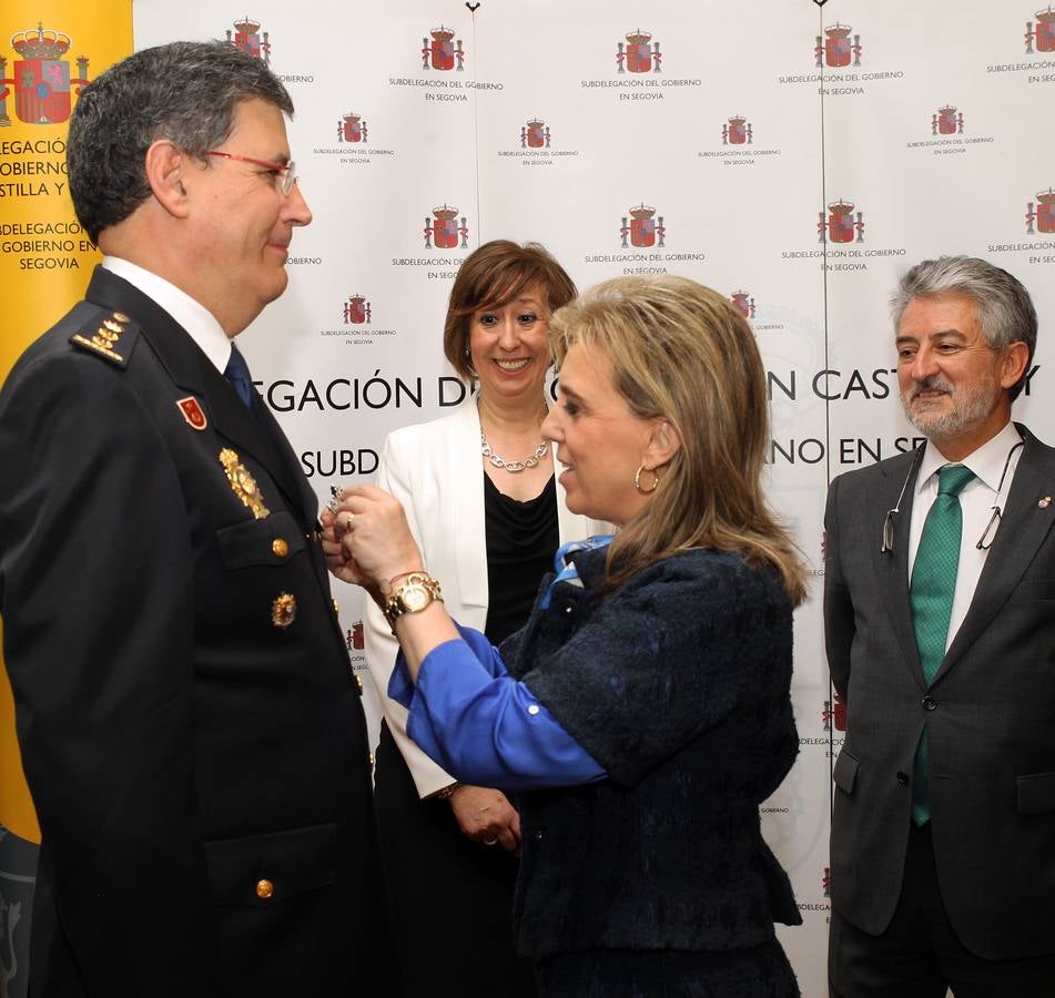 Entrega de distinciones a miembros de los cuerpos de Seguridad de Segovia