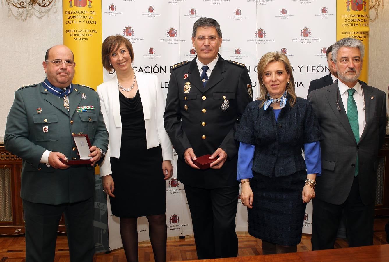 Entrega de distinciones a miembros de los cuerpos de Seguridad de Segovia