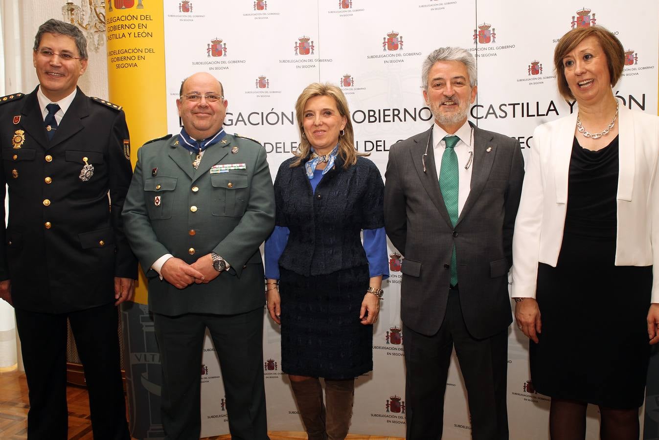 Entrega de distinciones a miembros de los cuerpos de Seguridad de Segovia