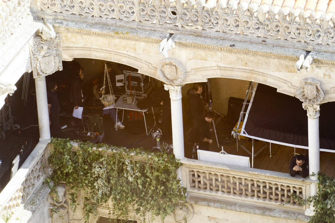 Segundo día de rodaje de la serie de televisión 'Still Star Crossed' en Salamanca