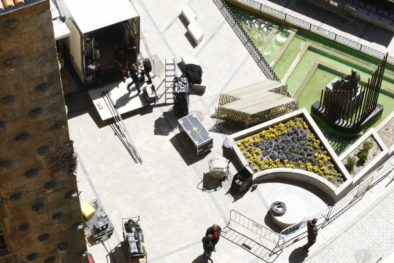 Segundo día de rodaje de la serie de televisión 'Still Star Crossed' en Salamanca