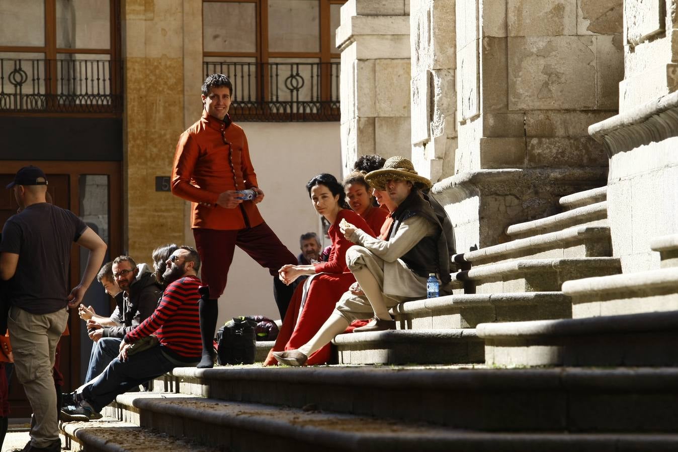 Segundo día de rodaje de la serie de televisión 'Still Star Crossed' en Salamanca