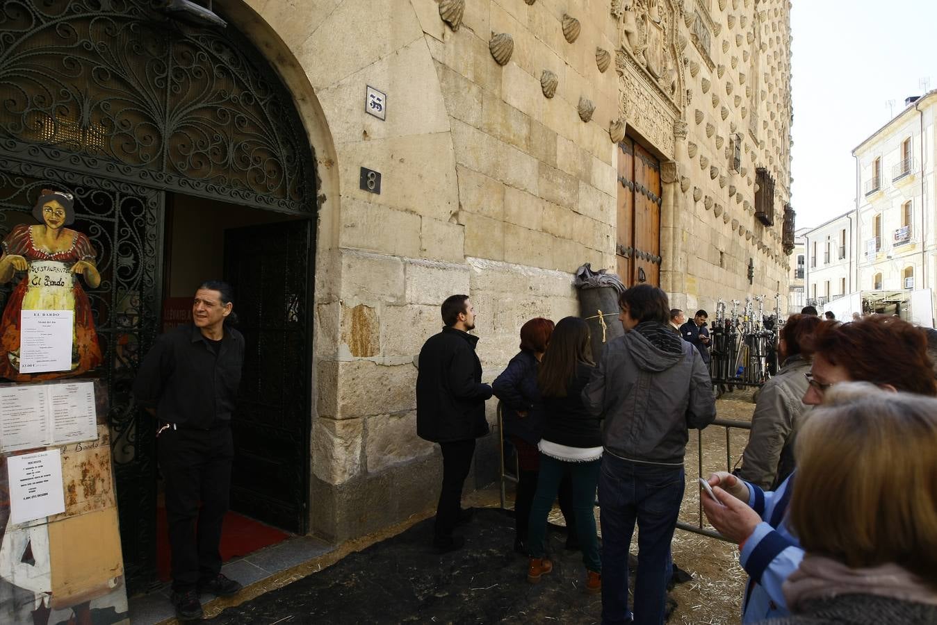 Segundo día de rodaje de la serie de televisión 'Still Star Crossed' en Salamanca