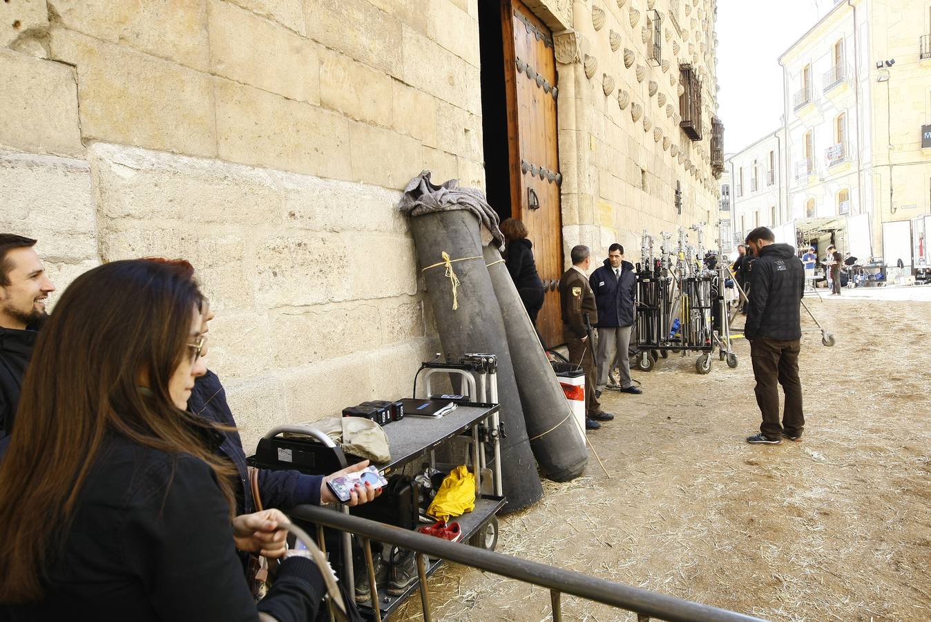 Segundo día de rodaje de la serie de televisión 'Still Star Crossed' en Salamanca