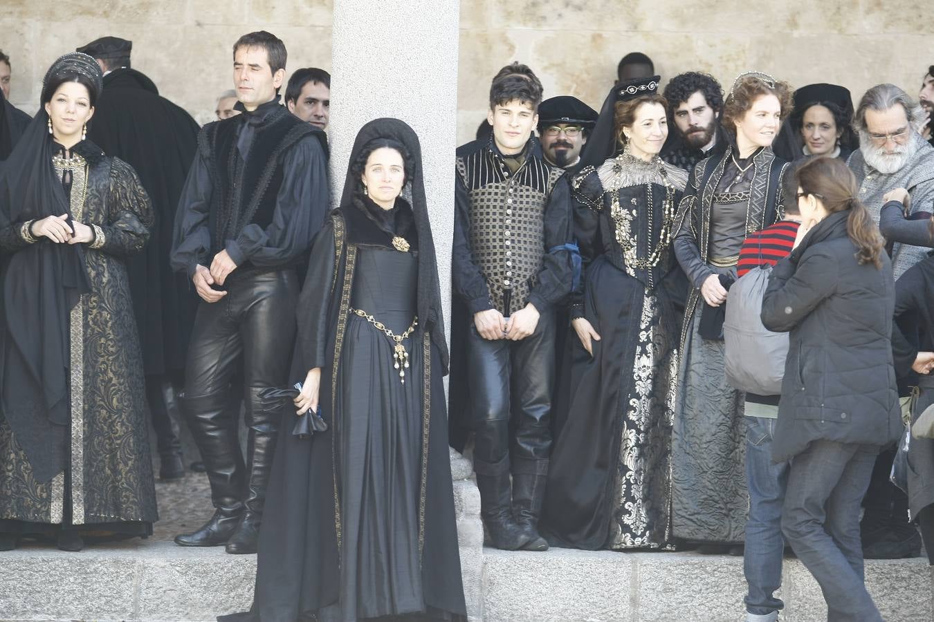 Segundo día de rodaje de la serie de televisión 'Still Star Crossed' en Salamanca