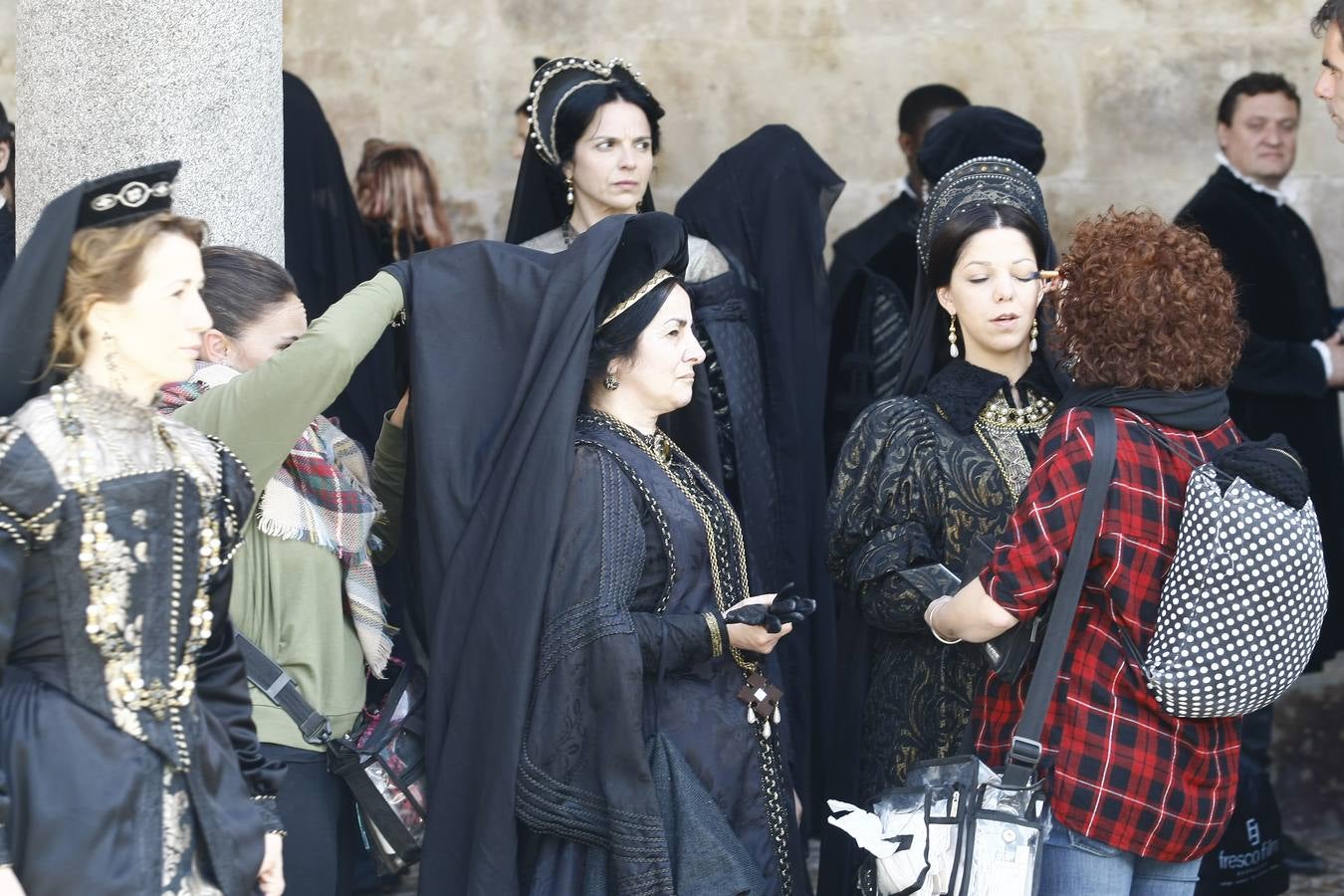 Segundo día de rodaje de la serie de televisión 'Still Star Crossed' en Salamanca