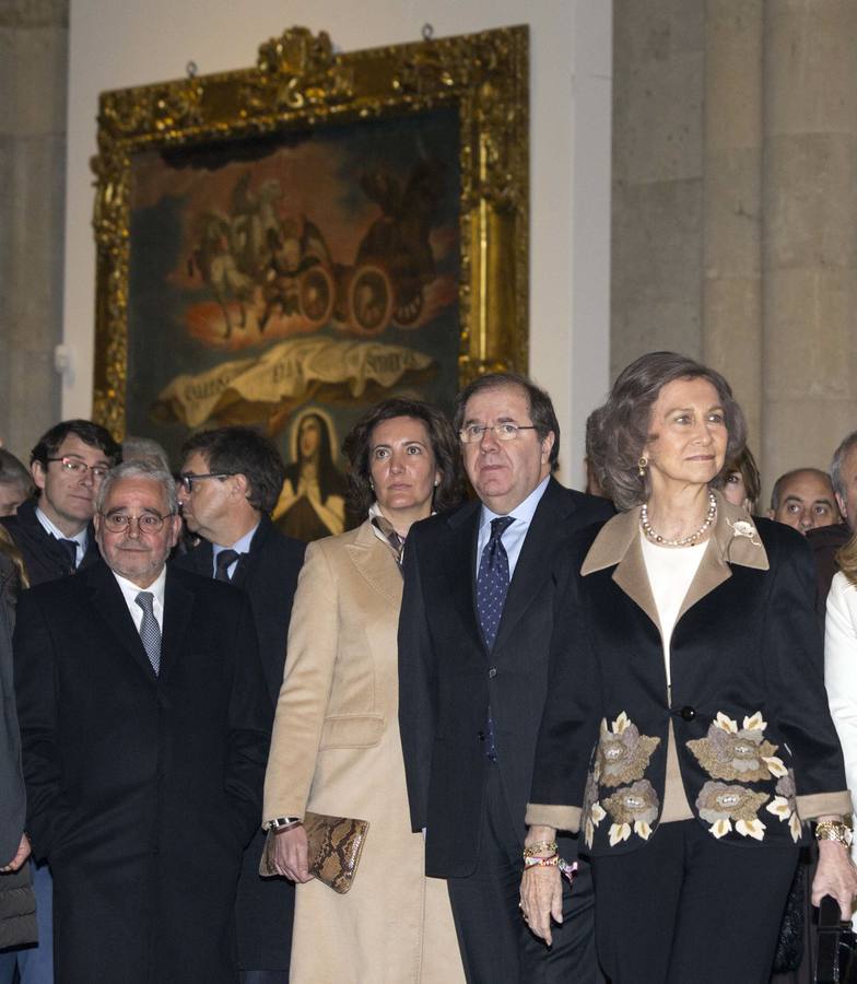 23.03.15 La reina Sofía inaugura la exposición 'Teresa de Jesús: maestra de oración', de Las Edades del Hombre en Alba de Tormes (Salamanca).