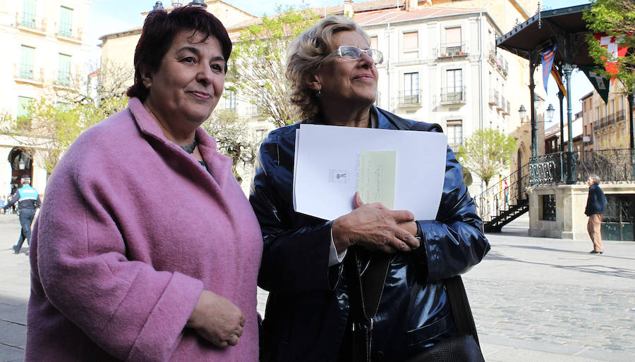 Visita de Manuela Carmena a Segovia