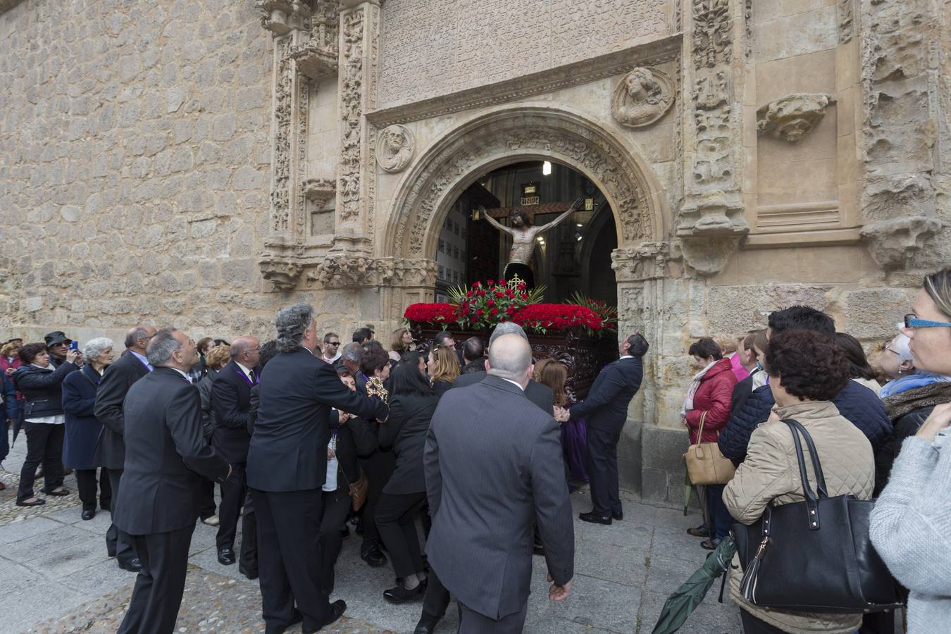 Procesión del Cristo de los Milagros celebrada en Salamanca