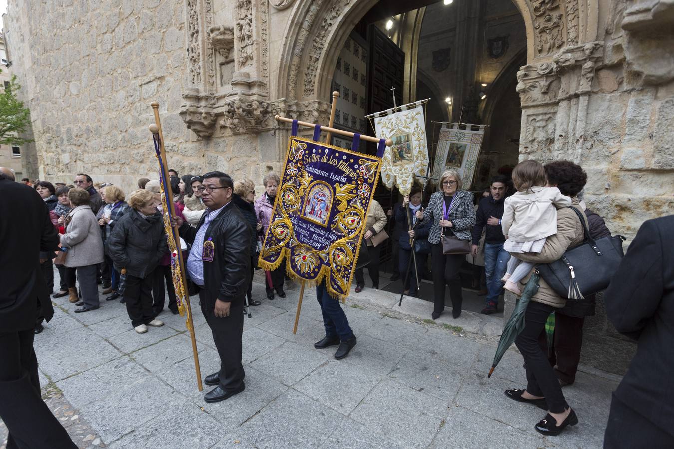 Procesión del Cristo de los Milagros celebrada en Salamanca