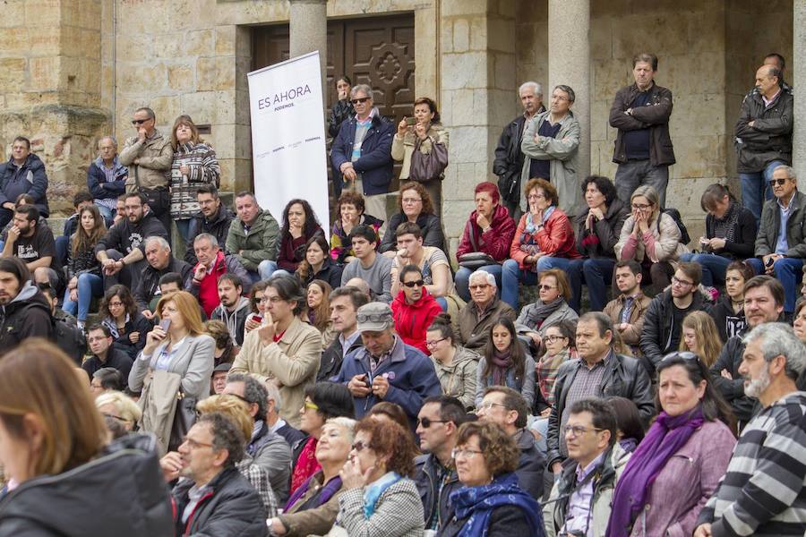 Juan Carlos Monedero inicia la precampaña en Salamanca