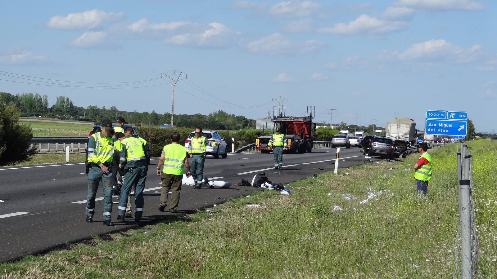 Muere un guardia civil en un accidente de tráfico en la A-62