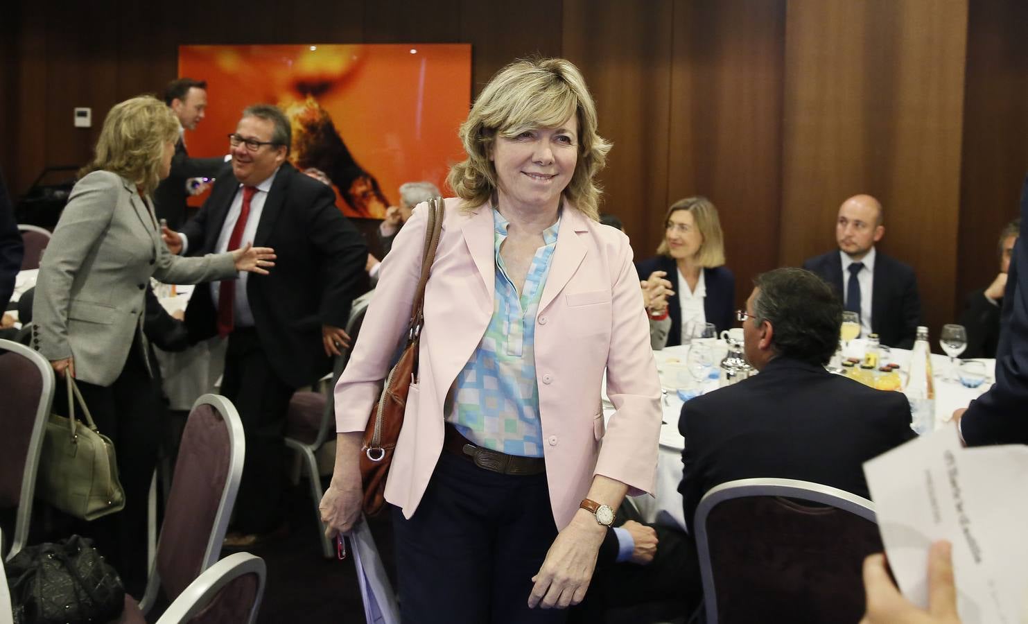 La exministra Pilar del Castillo, en el Foro Económico de El Norte