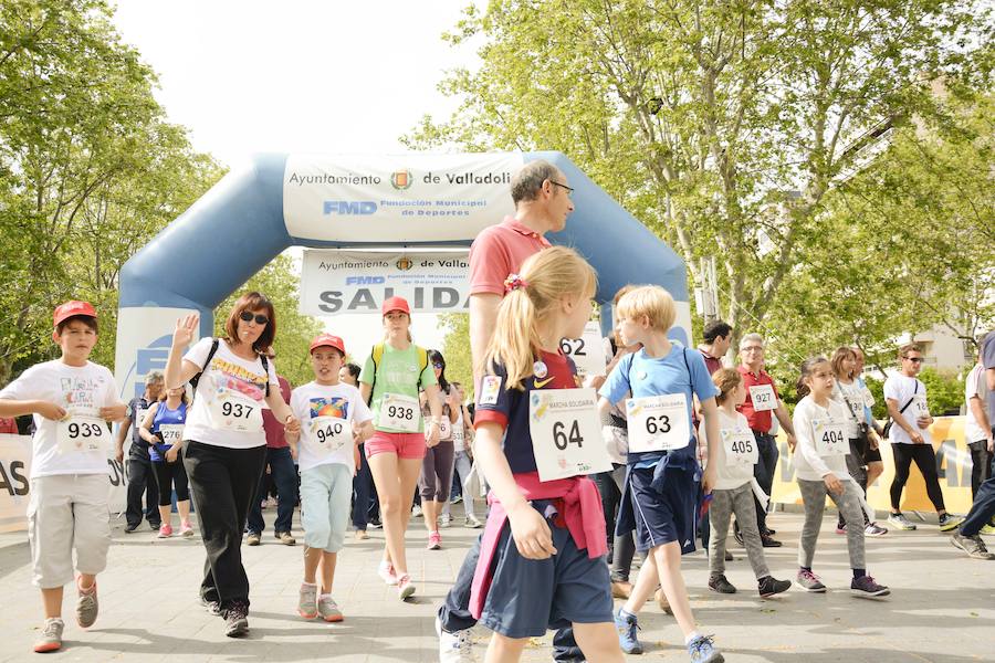 Marcha solidaria 'Menudos corazones' en Valladolid