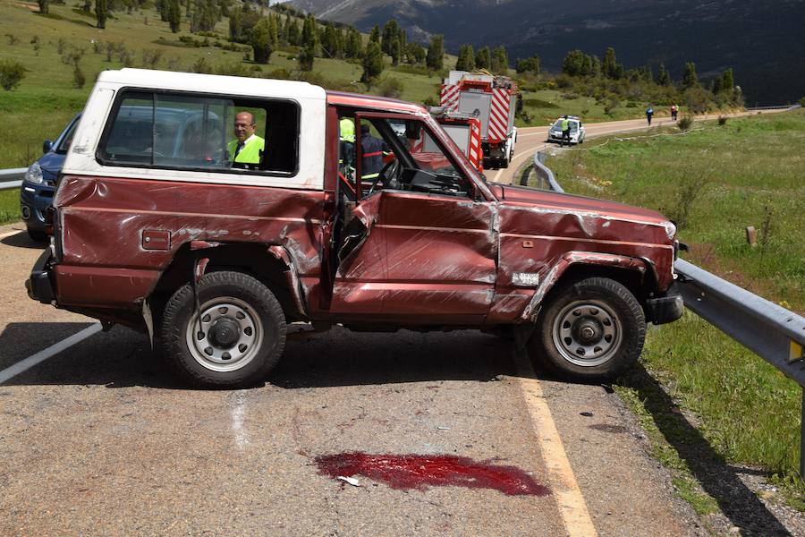 Accidente de un todoterreno entre Velilla y Guardo