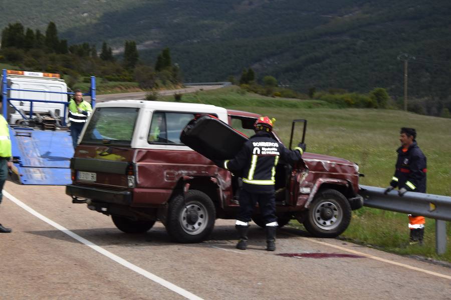 Accidente de un todoterreno entre Velilla y Guardo